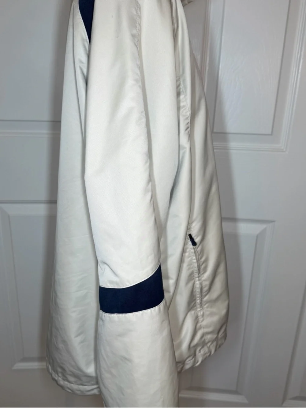 Vtg Polo Golf Ralph Lauren Full Zip Khaki Beige Navy Jacket Mens XL